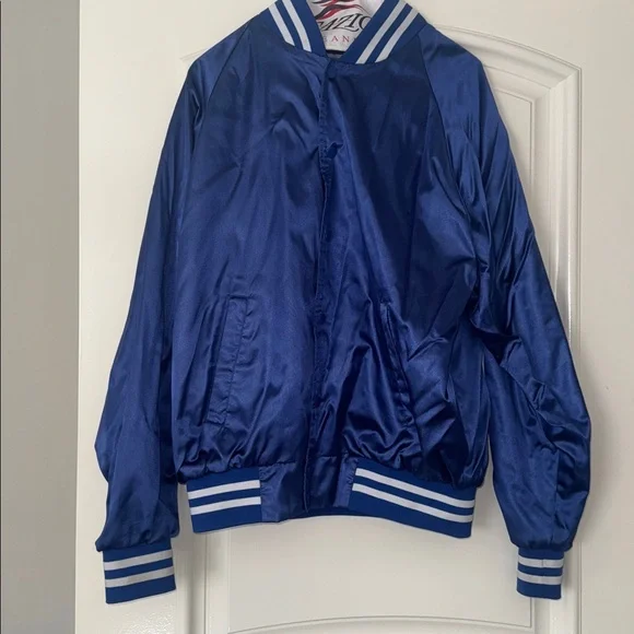 Augusta Sportswear Royal/White Satin Jacket - Size M - Picture 7 of 16